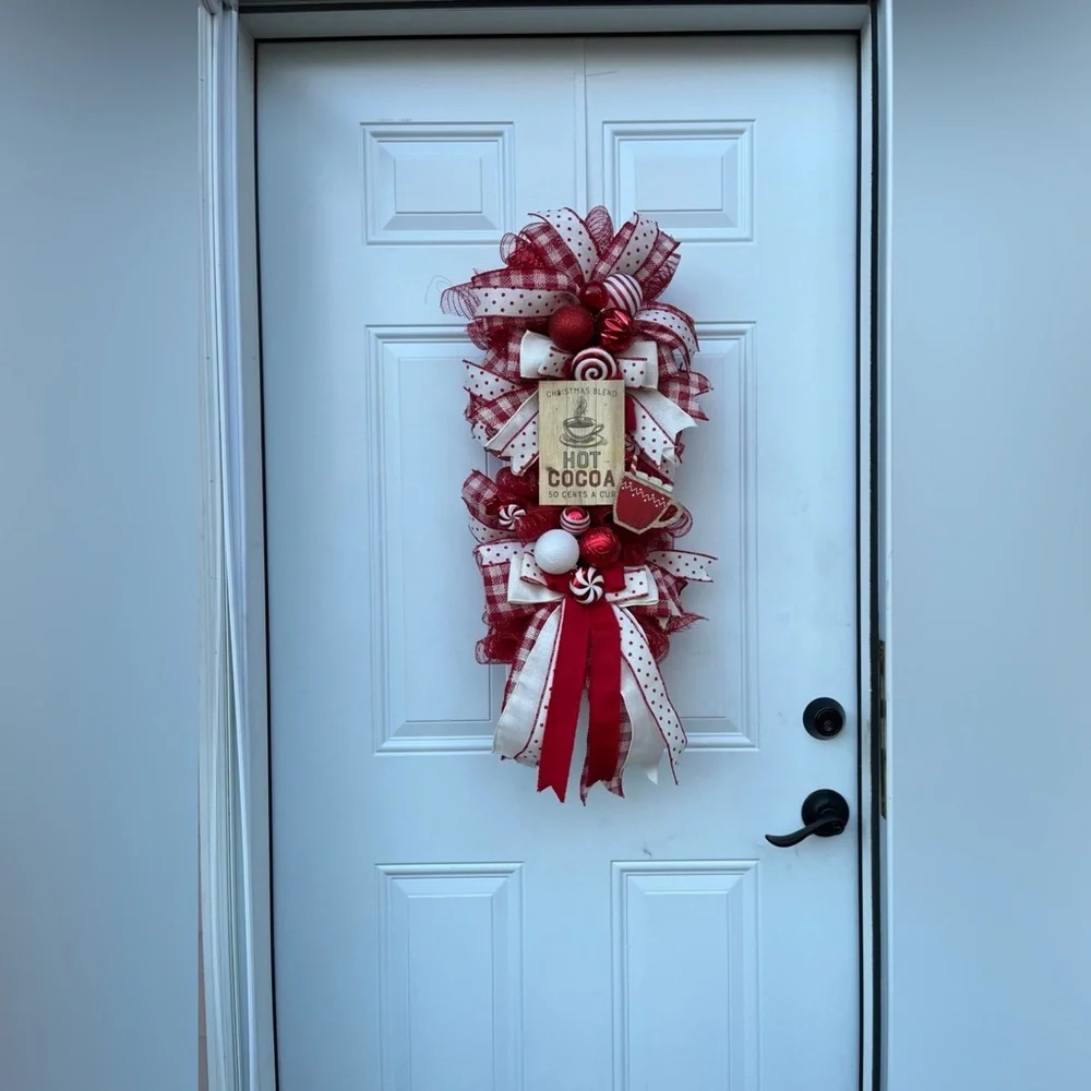 🎄 Hot Cocoa Chocolate Christmas Swag/Wreath